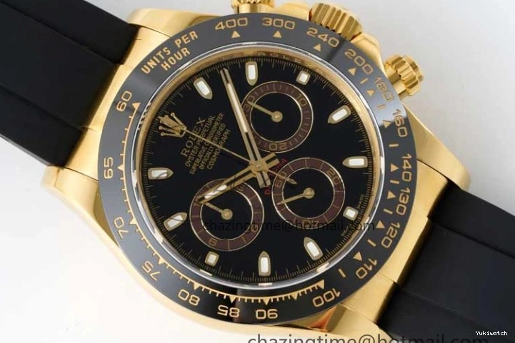 QF Dial Rubber Oysterflex on Daytona SA4130 Edition 1:1 Best Black Strap 116518 0409